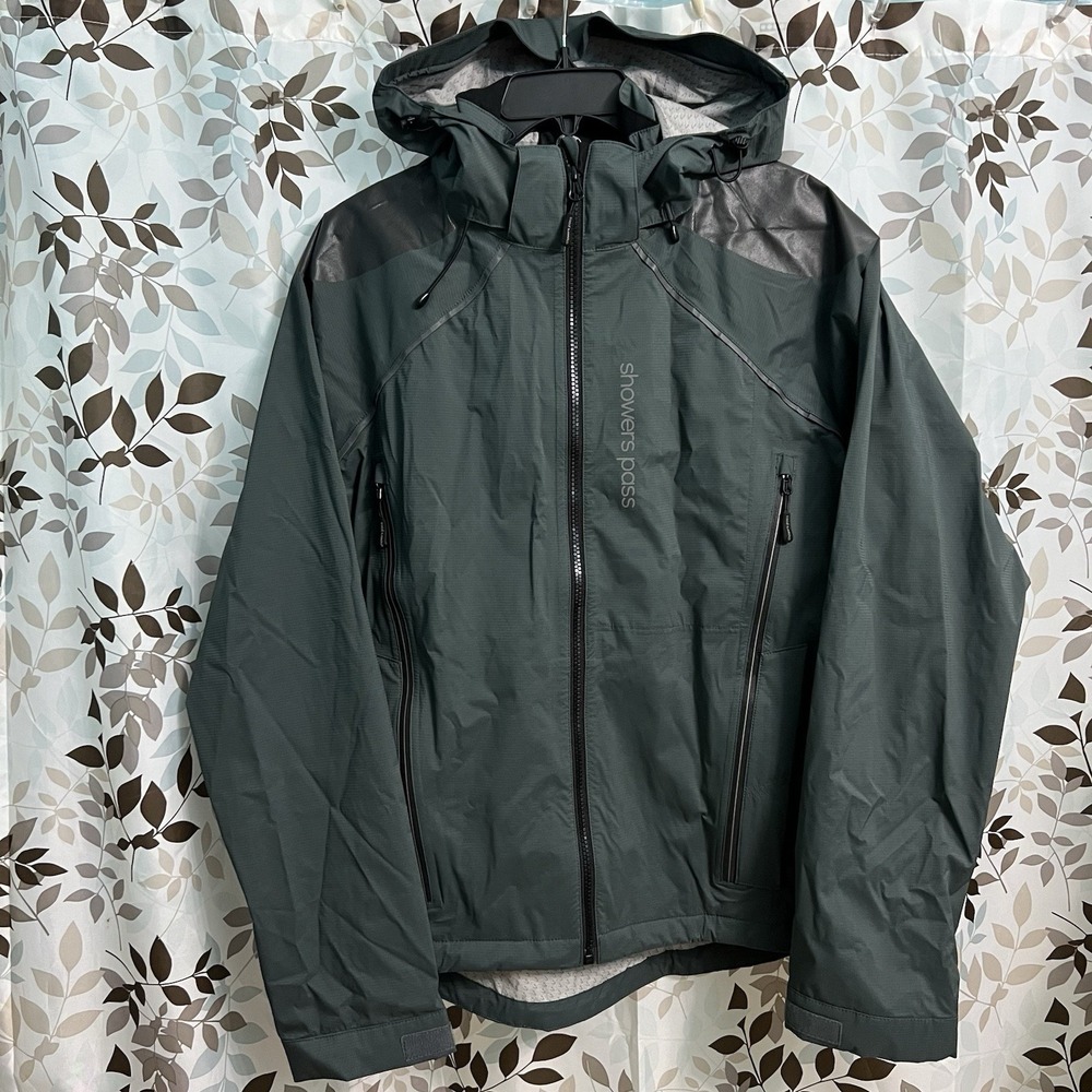 Showers Pass Elements Cycling Rain Jacket M Waterproof Breathable Full Zip